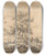 Triptych art skateboard deck of Egbert Van Drielst Vrouw Met Kind En Man Met Ezel In Landschap by Egbert Van Drielst (1746-1818)