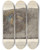 Triptych art skateboard deck of Louis Agassiz Recherches Sur Les Poissons Fossiles Pl147 by Louis Agassiz (1807-1873)
