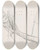 Triptych art skateboard deck of Signe Scheel Trestudie_1 by Signe Scheel (1860-1942)