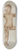 Edith Towner - Carved Wood Doll 8.25 inch art skate deck