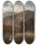 Triptych art skateboard deck of Edward Mitchell Bannister Untitled Sailboat In River by Edward Mitchell Bannister (1828-1901)