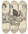 Triptych art skateboard deck of Charles Dana Gibson Some Think That She Has Remained In Retirement Too Long by Charles Dana Gibson (1867-1944)