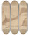 Triptych art skateboard deck of Christoffer Wilhelm Eckersberg Reclining Female Nude_2 by Christoffer Wilhelm Eckersberg (1783-1853)
