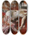 Triptych art skateboard deck of Giovanni Boldini Ecstasy by Giovanni Boldini (1842-1931)