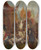 Triptych art skateboard deck of Isidore Pils Sketch For Reception Of Emperor Napoleon Iii And Empress Eugnie By The Kabyle Leaders At Algiers On September 18 1860 by Isidore Pils (1815-1875)