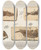 Triptych art skateboard deck of Louis Agassiz Recherches Sur Les Poissons Fossiles Pl191 by Louis Agassiz (1807-1873)