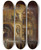 Triptych art skateboard deck of Frederic Leighton The Interior Of St Marks Basilica Venice by Frederic Leighton (1830-1896)