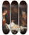Triptych art skateboard deck of Matthias Stom Adoration Of The Shepherds by Matthias Stom (1600-1650)