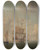 Triptych art skateboard deck of Charles Brooking English Ships Under Sail In A Very Light Breeze by Charles Brooking (1723-1759)