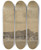 Triptych art skateboard deck of Gustav Kampmann Hgelige Landschaft Mit Baumreihe by Gustav Kampmann (1859-1917)