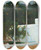 Triptych art skateboard deck of Joaqun Sorolla Naranjos El Camino Del Mar Valencia Orange Treeson The Road To The Sea Valencia by Joaquin Sorolla (1863-1923)