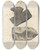Triptych art skateboard deck of Louis Agassiz Recherches Sur Les Poissons Fossiles Pl143 by Louis Agassiz (1807-1873)