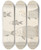 Triptych art skateboard deck of Louis Agassiz Recherches Sur Les Poissons Fossiles Pl095 by Louis Agassiz (1807-1873)