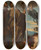 Triptych art skateboard deck of Follower Of Anthony Van Dyck Moses And The Brazen Serpent by Follower Of Anthony Van Dyck (1599-1641)