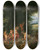 Triptych art skateboard deck of Jan Brueghel The Younger Landscape With Ceres Allegory Of Earth by Jan Brueghel the Younger (1601-1678)