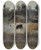 Triptych art skateboard deck of Eero Jrnefelt Cows In Turf Smoke Study by Eero Jarnefelt (1863-1937)