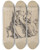 Triptych art skateboard deck of Sir John Everett Millais St Agnes Of Intercession_2 by Sir John Everett Millais (1829-1896)