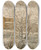Triptych art skateboard deck of Amaldus Nielsen Sludd Fra Ateliervinduet_2 by Amaldus Nielsen (1838-1932)