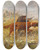Triptych art skateboard deck of Moritz Mller A Duck Hunt by Moritz Melzer (1841-1899)