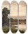 Triptych art skateboard deck of Benjamin Williams Leader Evening On The Thames At Shillingford by Benjamin Williams Leader (1831-1923)