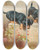 Triptych art skateboard deck of Carl Reichert Curious Dachshund Puppies And A Frog by Carl Reichert (1836-1918)