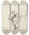 Triptych art skateboard deck of Jeanlouis Forain The Taking Of Fort Douaumont by Jean Louis Forain (1852-1931)
