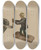Triptych art skateboard deck of Frank Eiseman Lumberjacks Sawing A Log by Frank Eiseman