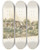 Triptych art skateboard deck of Gillis Neyts Gezicht Op Enkele Huizen En Een Watermolen Tussen Bomen by Gillis Neyts (1618-1678)