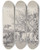 Triptych art skateboard deck of Thomas Sidney Cooper Thomas Sydney Coopers Cattle Subjects Pl19 by Thomas Sidney Cooper (1803-1902)