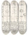 Triptych art skateboard deck of Alexander Rothaug Statik Und Dynamik Des Menschlichen Krpers Pl02 by Alexander Rothaug (1870-1946)
