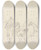Triptych art skateboard deck of Sawrey Gilpin Hunt Followersmoving With The Hounds To The Left by Sawrey Gilpin (1733-1807)