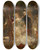 Triptych art skateboard deck of Adolphe Monticelli Trois Femmes Et Leur Page Dans Un Parc by Adolphe Monticelli (1824-1886)