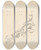 Triptych art skateboard deck of Paul Czanne Branch In Flower by Paul Cezanne (1839-1906)