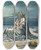Triptych art skateboard deck of Udo Keppler Hagar And Ishmael In The Desert by Udo Keppler (1872-1956)