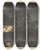 Triptych art skateboard deck of Kobayashi Kiyochika The Komoro River At Tennoji by Kobayashi Kiyochika (1847-1915)