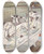 Triptych art skateboard deck of Peter Newell And Three Or Four With Hearty Cheer Jumped In Like Folly Frogs by Peter Newell (1862-1924)