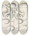 Triptych art skateboard deck of Leo Gestel Ontwerpen Voor Een Watermerk Van Een Bankbiljet Twee Duiven Vliegend Boven De Golven by Leo Gestel (1881-1941)