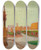 Triptych art skateboard deck of Maurice Denis Forum Larc De Constantin by Maurice Denis (1870-1943)