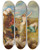 Triptych art skateboard deck of William Etty Pluto Carrying Off Proserpine by William Etty (1787-1849)