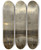 Triptych art skateboard deck of Anton Mauve The Marsh by Anton Mauve (1838-1888)