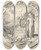 Triptych art skateboard deck of Conrad Meyer Allegory Of The Transience Of Life by Conrad Meyer (1618-1689)
