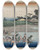 Triptych art skateboard deck of And Hiroshige Gathering Shellfish At Low Tide At Susaki From The Series Famous Places In Edo by Ando Hiroshige (1797-1858)