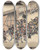 Triptych art skateboard deck of And Hiroshige Presenting The Sword by Ando Hiroshige (1797-1858)