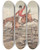 Triptych art skateboard deck of Henry Thomas Alken Doing The Thing And The Thing Done Doing The Thing Well Giving Dribblers The Go Bye by Henry Thomas Alken (1785-1851)