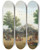Triptych art skateboard deck of James Holland The Village Fair_1 by James Holland (1800-1870)