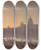 Triptych art skateboard deck of George Fennell Robson St Pauls From Southwark By Sunset by George Fennell Robson (1788-1833)