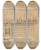 Triptych art skateboard deck of Gustav Wentzel Stabbur Gol In Hallingdal by Gustav Wentzel (1859-1927)