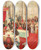 Triptych art skateboard deck of Felix Schwormstdt Krnungsbankett by Felix Schwormstadt (1870-1938)