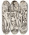 Triptych art skateboard deck of Baccio Bandinelli The Skeletons by Baccio Bandinelli (1493-1560)