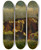 Triptych art skateboard deck of Edward Mitchell Bannister Untitled Man With Two Oxen by Edward Mitchell Bannister (1828-1901)